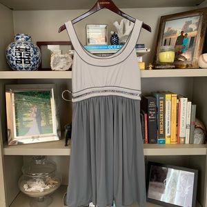NWT Banana Republic grey and silver dress